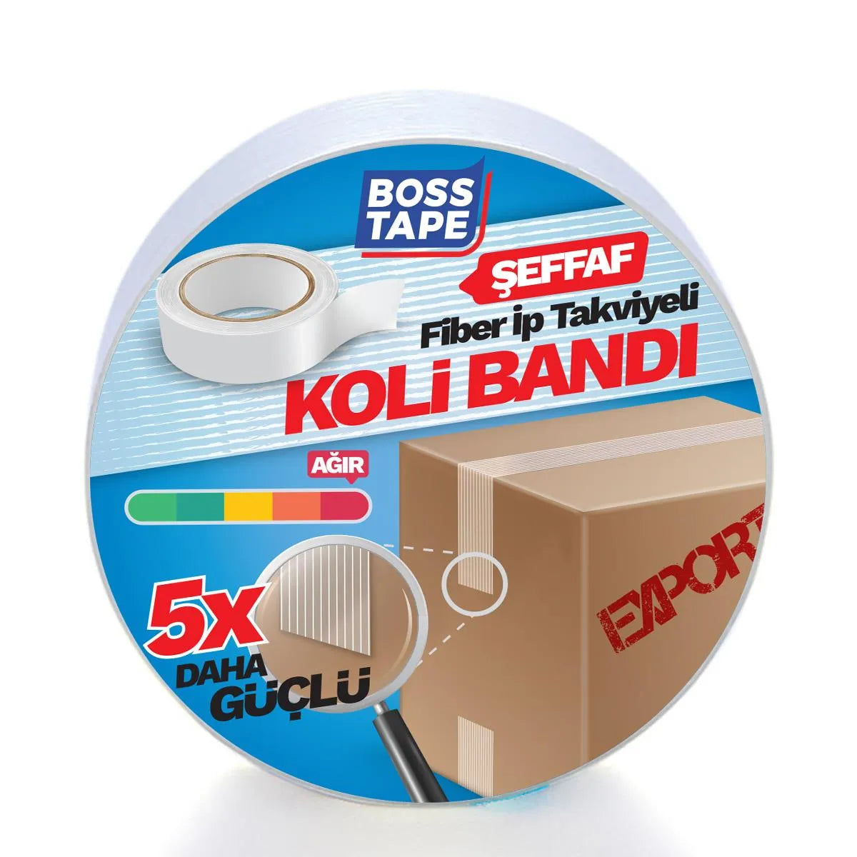 RUBAN EMBALLAGE MONOFILAMENT EN FIBRE DE VERRE TRES RESISTANT BOSSTAPE - SQES