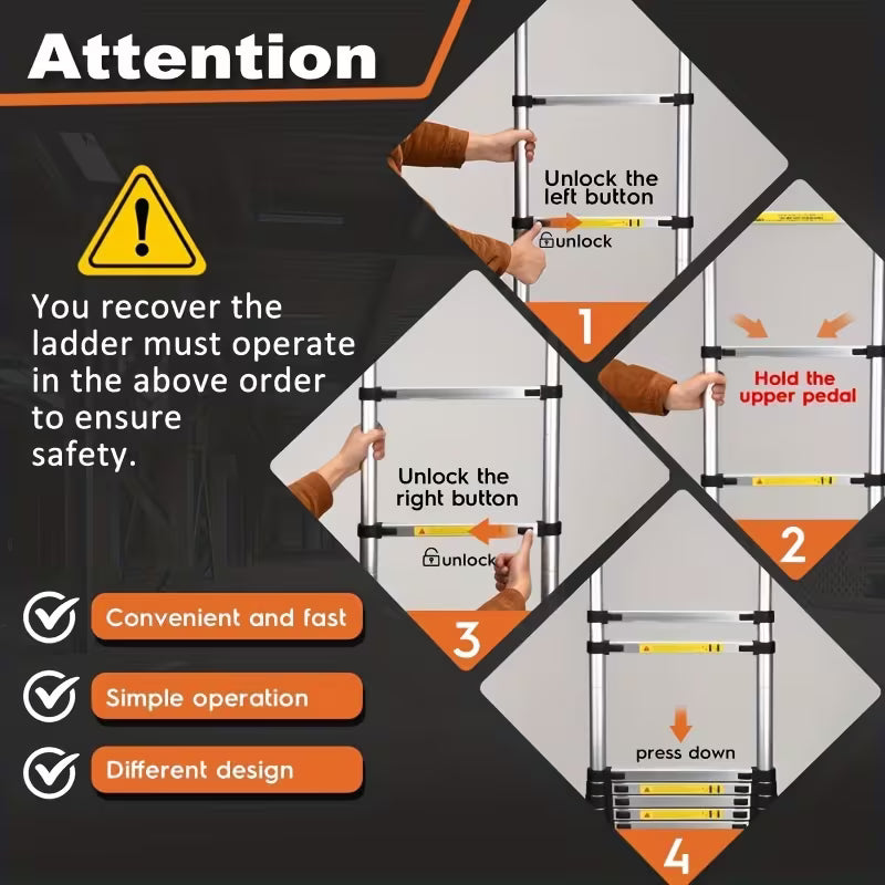ECHELLE TÉLESCOPIQUE SIMPLE ALU 2.6m