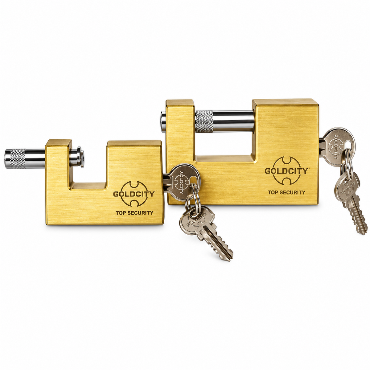 Cadenas Laiton Gold City H/S 75 et 90 – Cadenas à Clé Corps Laiton Fermeture Horizontale 6192161502036 6192161502043 | SQES Tunisie