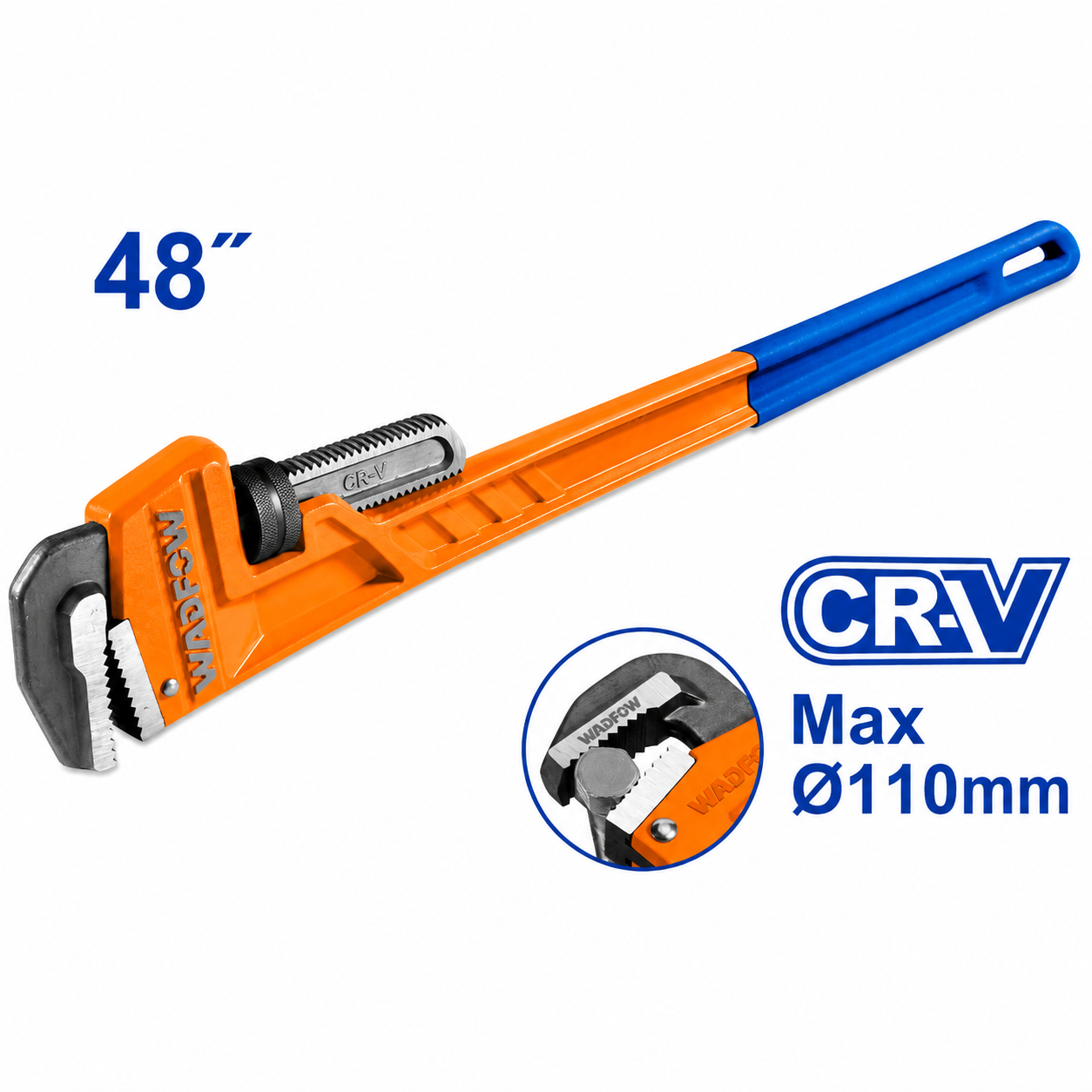 Clé à Griffe 48" Cr-V WADFOW WPW8148 — Grande Force Plomberie Professionnel | SQES Tunisie