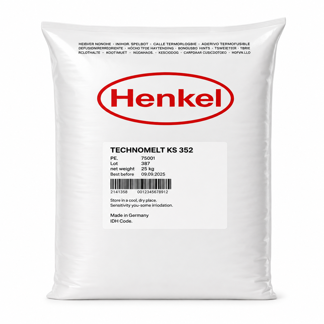 Colle Hot Melt Henkel KS 207 Blanc – Sac 25 kg – Thermofusible Industrielle 180-200°C – CEG Réf. 446CL207 | SQES Tunisie