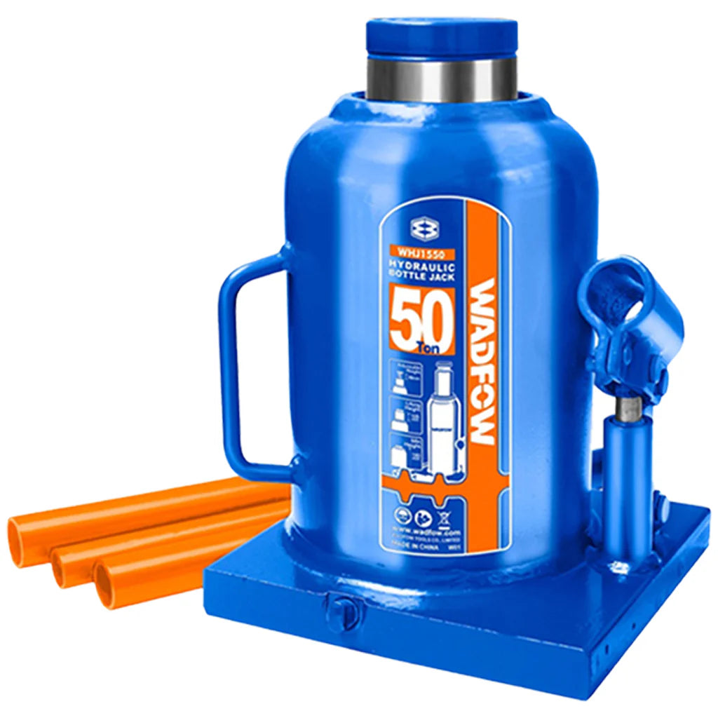 Cric Bouteille Hydraulique 50T WADFOW WHJ1550 — Levage Industriel Camion Engin Chantier | SQES Tunisie