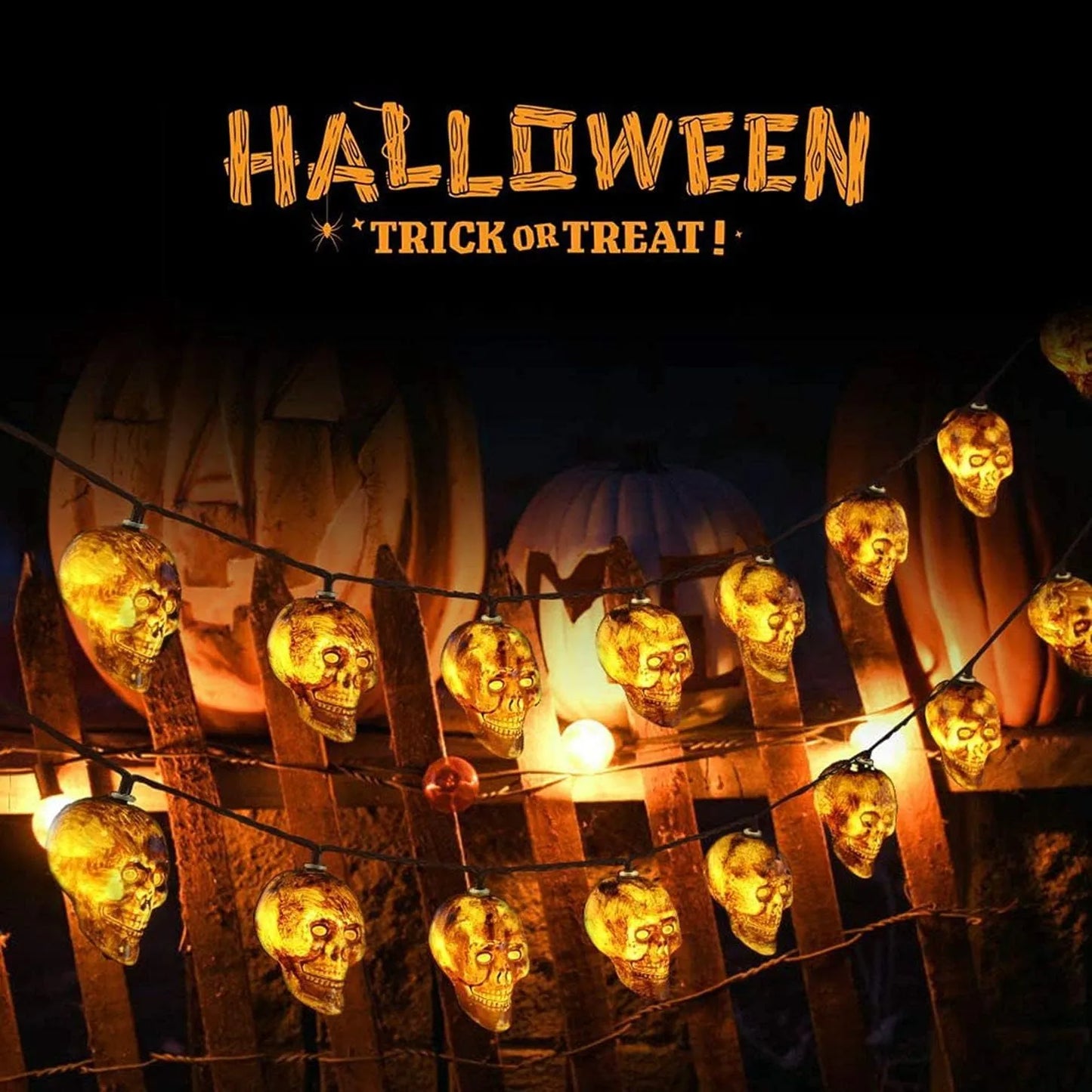 Guirlandes Lumineuse Halloween Tunisie - Tête de mort - SQES