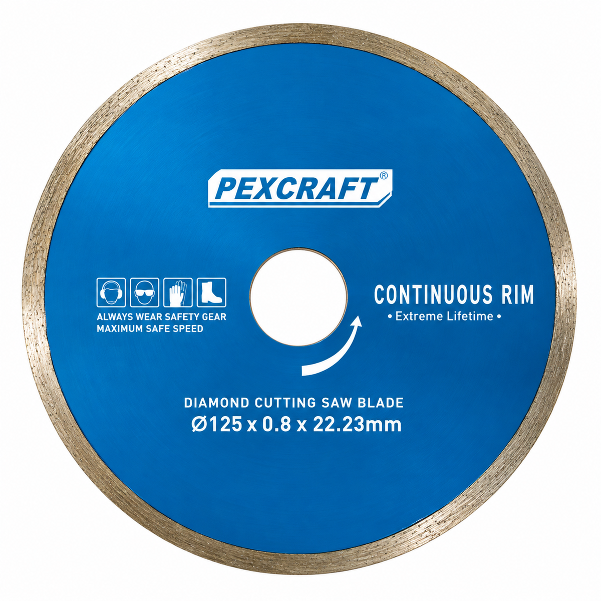 Disque diamant continu PEXCRAFT RF206 115 125 150 180 230 mm – Accessoire meuleuse angulaire | SQES Tunisie