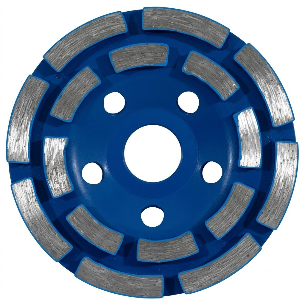 Disque de ponçage double 115 mm ADEGSO AD-30359 — Meule diamantée double rangée Diamond Grinding Wheel 4,5 pouces | SQES Tunisie