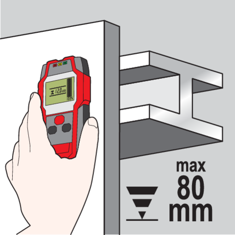 Détecteur de Métaux YATO YT-73131 — 4-en-1 Câbles Profilés Bois LCD