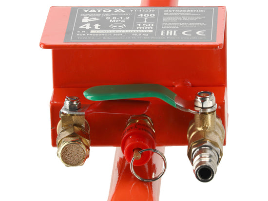 Cric Pneumatique YATO YT-17230 — 4 Tonnes Triple Coussin Manche Long