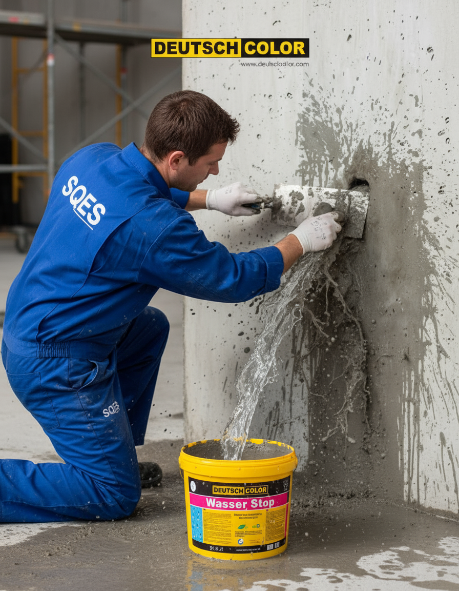 Expert SQES appliquant WASSER STOP