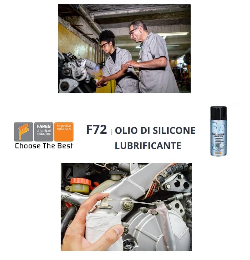 Spray Silicone FAREN F72 – Lubrifiant & Imperméabilisant Universel 400ML - SQES