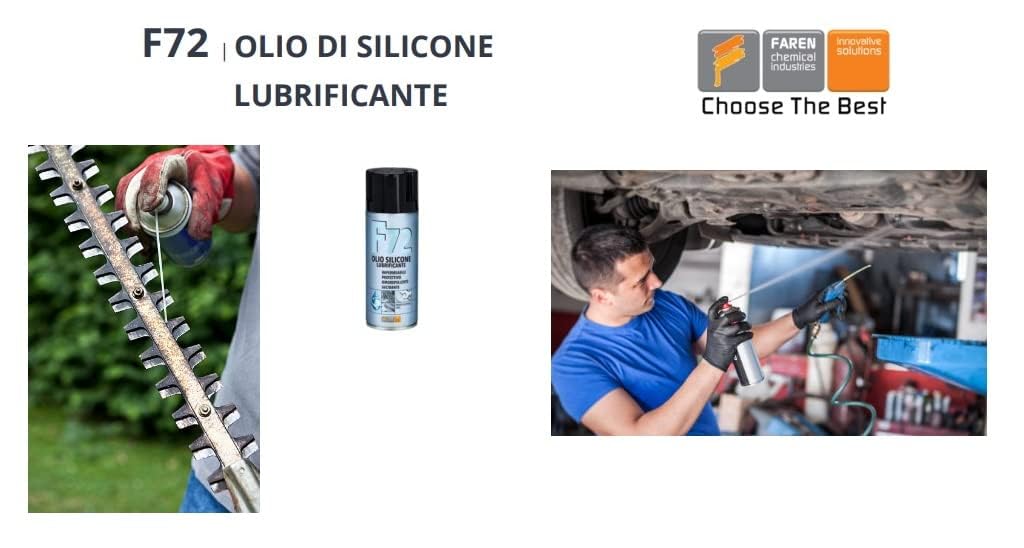 Spray Silicone FAREN F72 – Lubrifiant & Imperméabilisant Universel 400ML - SQES