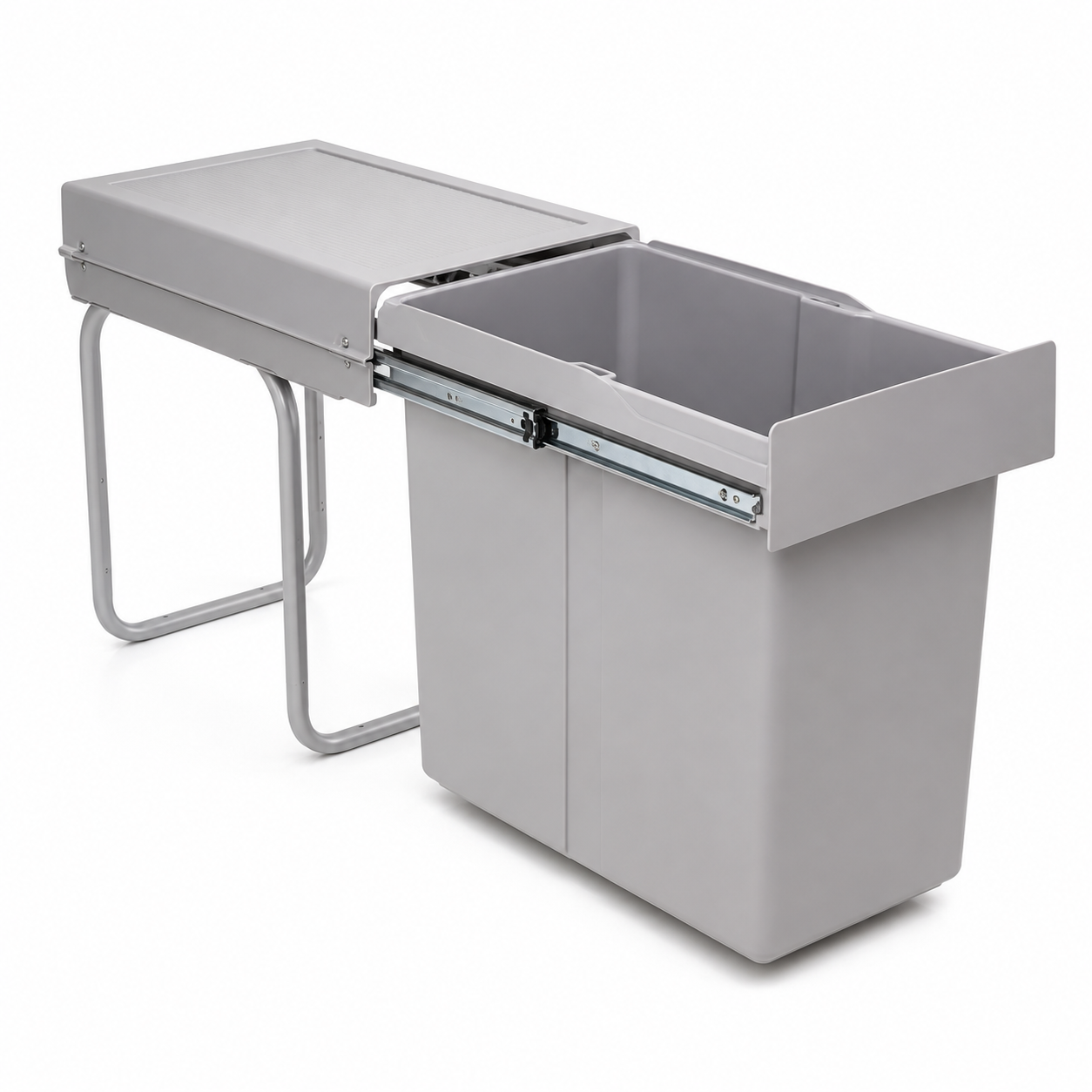 Poubelle Encastrable 1 Bac Gollinucci 6224G4 Gris – 30 L – Hauteur 400 mm – Larg. Min. 300 mm – CEG Réf. 4090ACC224 | SQES Tunisie