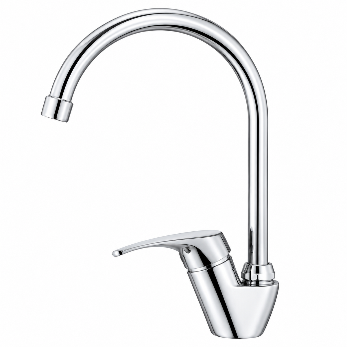 FLR Mitigeur Évier Monotrou Série ALGER MT5005 – Cartouche Céramique Ø35mm Chromé G1/2" – Cuisine | SQES Tunisie