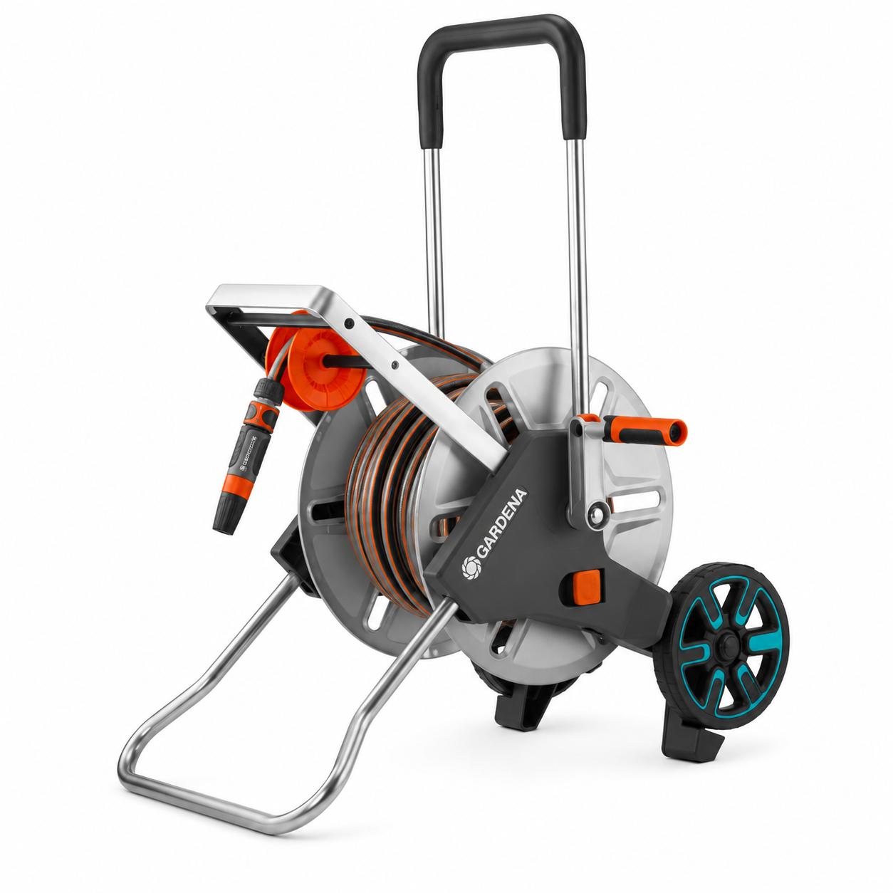 GARDENA CleverRoll M Easy Metal Set — Chariot Porte-Tuyau Kit Complet Réf. 18547-20 | SQES Tunisie