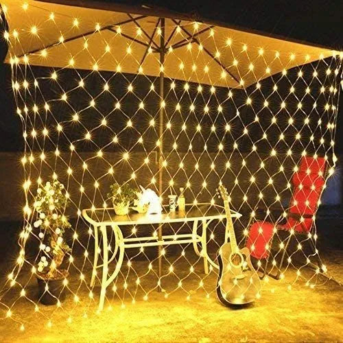 Filet lumineuse 240 LED - Guirlande - 3Mx3M - Jaune - SQES