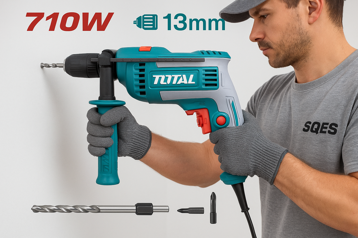Perceuse TOTAL TG10713662 - Image carrée Shopify