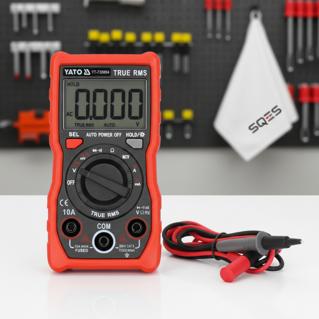 Multimètre Automobile YATO YT-730894 en Situation Professionnelle SQES