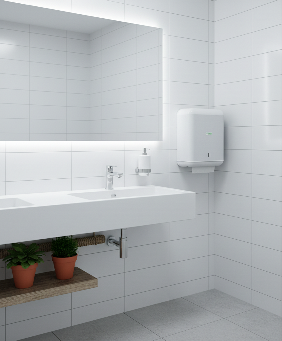 LOSDI Distributeur Papier Essuie Mains 600 Serviettes Blanc - CP-3009-B