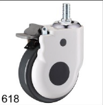 ROUE MEDICAL PIVOTANTE+FREIN FILETE 100 618100