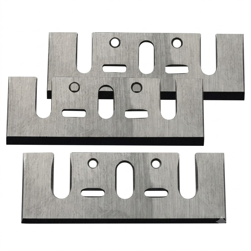 Jeu de lames pour rabot électrique 82 mm ADEGSO AD-20161 — Planer Blade 82 mm pièce de rechange pour rabot compatible | SQES Tunisie