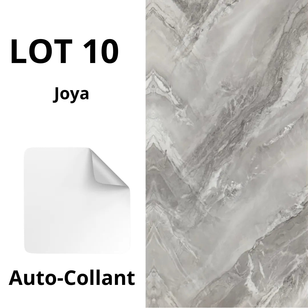 Panneaux muraux autocollants (10 pcs) - Carreaux Marbre JOYA - 30cmx60cm بديل الرخام - SQES
