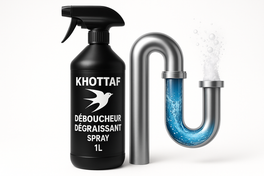 KHOTTAF Déboucheur avec siphon nettoyé
