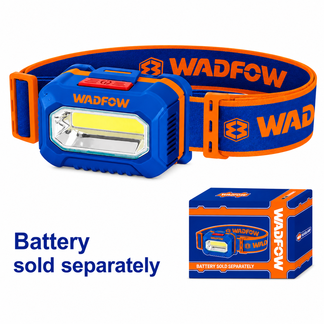 Lampe Frontale WADFOW WHLL3AAA5 100 Lumens Chantier Mains Libres Bricolage | SQES Tunisie