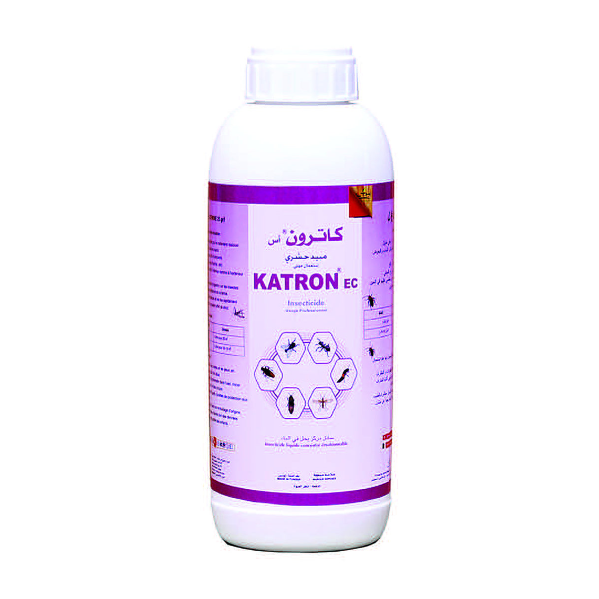 KATRON EC LTH – insecticide concentré 1 L, photo de l'emballage du catalogue fabricant, sur fond blanc – SQES Tunisie