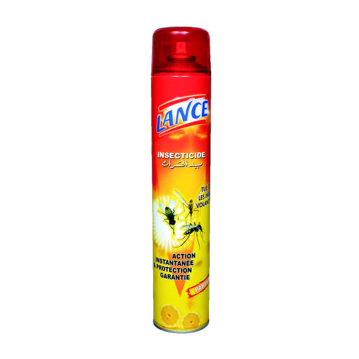 LANCE jaune LTH aérosol insecticide 500 ml – photographie du produit du catalogue LTH, fond blanc – SQES Tunisie