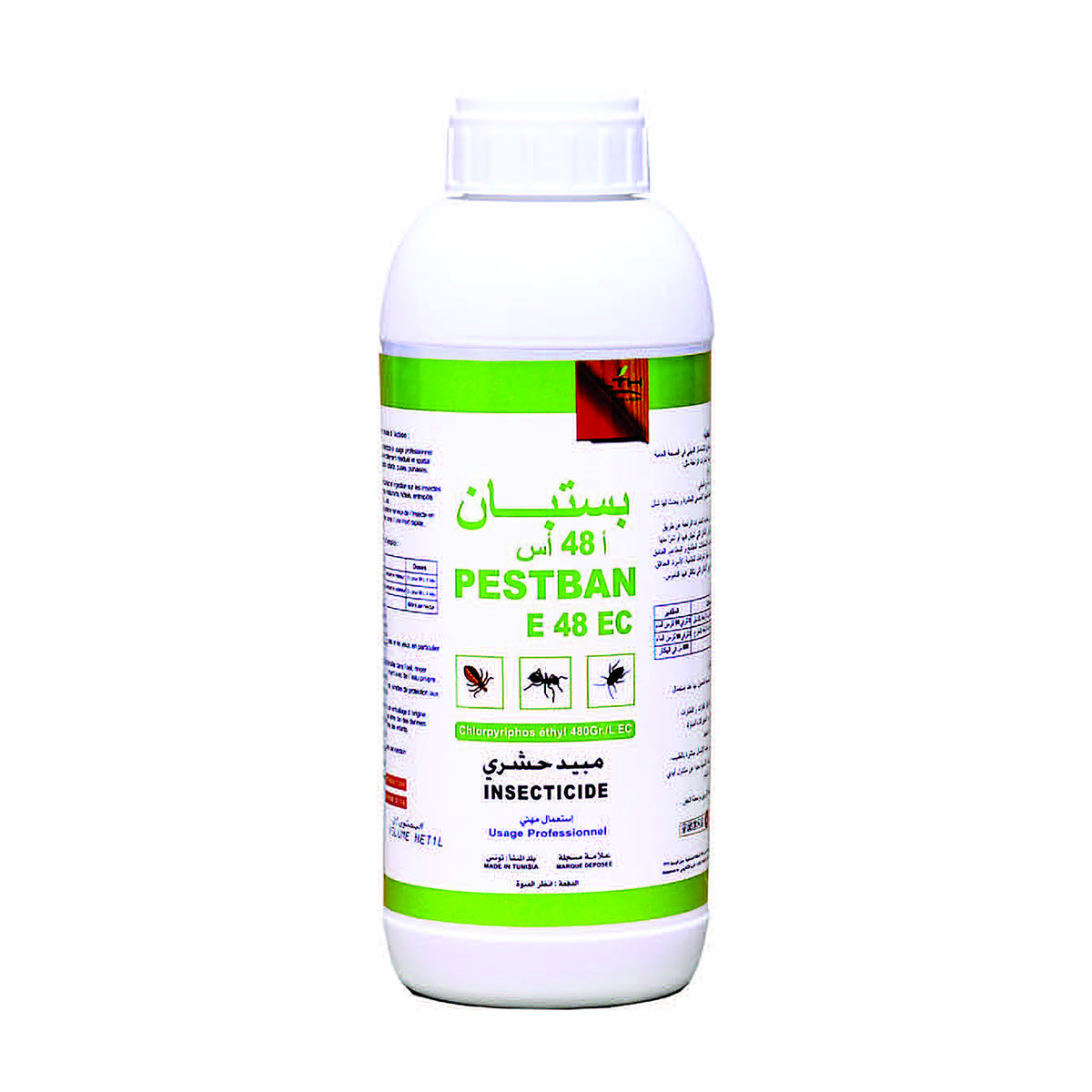 PESTBAN EC LTH – insecticide concentré 1 L, photo de l'emballage du catalogue fabricant, sur fond blanc – SQES Tunisie