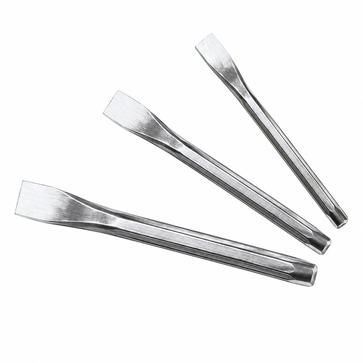 Burins de Mécanicien Profil Hexagonal 60CRV Maxpower — 175x18mm 200x20mm 250x22mm 300x25mm | SQES Tunisie