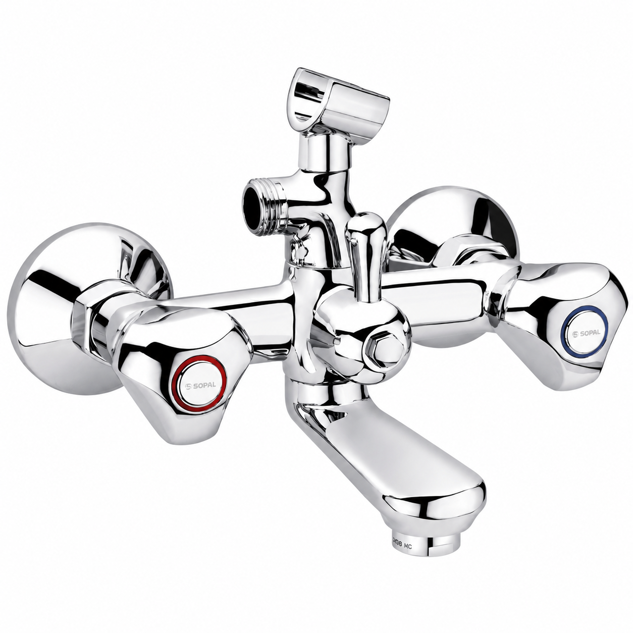 Mélangeur Bain/Douche SOPAL Série Tozeur 0449A04 — Kit Complet Laiton Anti-Corrosion Tête Céramique 70 000 Cycles Douchette Incluse | SQES Tunisie
