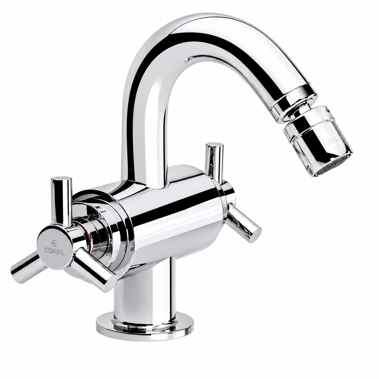 Mélangeur Bidet SOPAL Série Monastir 04B4A04 — Laiton Cartouche Céramique 70 000 Cycles Bec Rotule Chromé NF EN ISO 1456 Garantie 5 Ans | SQES Tunisie