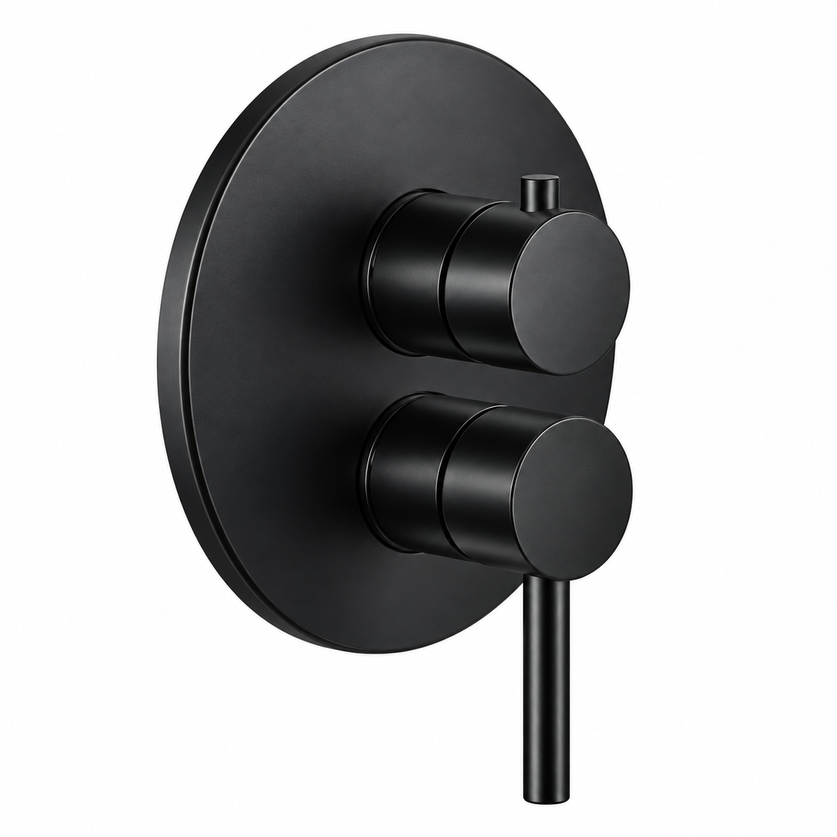 Mitigeur bain encastré OIOLI MICRO M8DI521/08 finition noire plaque arrondie design intégré contemporain salle de bain | SQES Tunisie