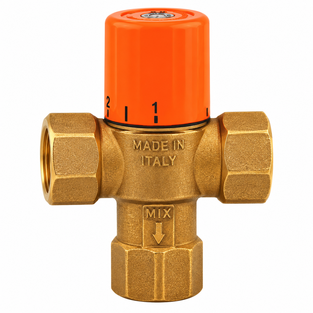 Mitigeur thermostatique ITAP Réf. 475, 1" DN25, 10 bar, réglable de 35 à 55 °C pour installations solaires thermiques.