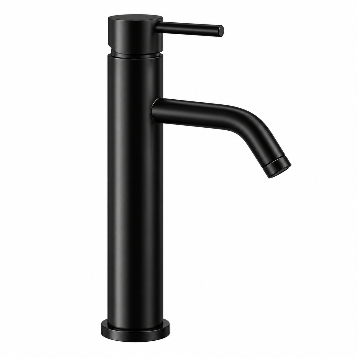 Mitigeur vasque haut OIOLI MICRO M8TL104/08 finition noire design élancé bec allongé vasque à poser salle de bain | SQES Tunisie
