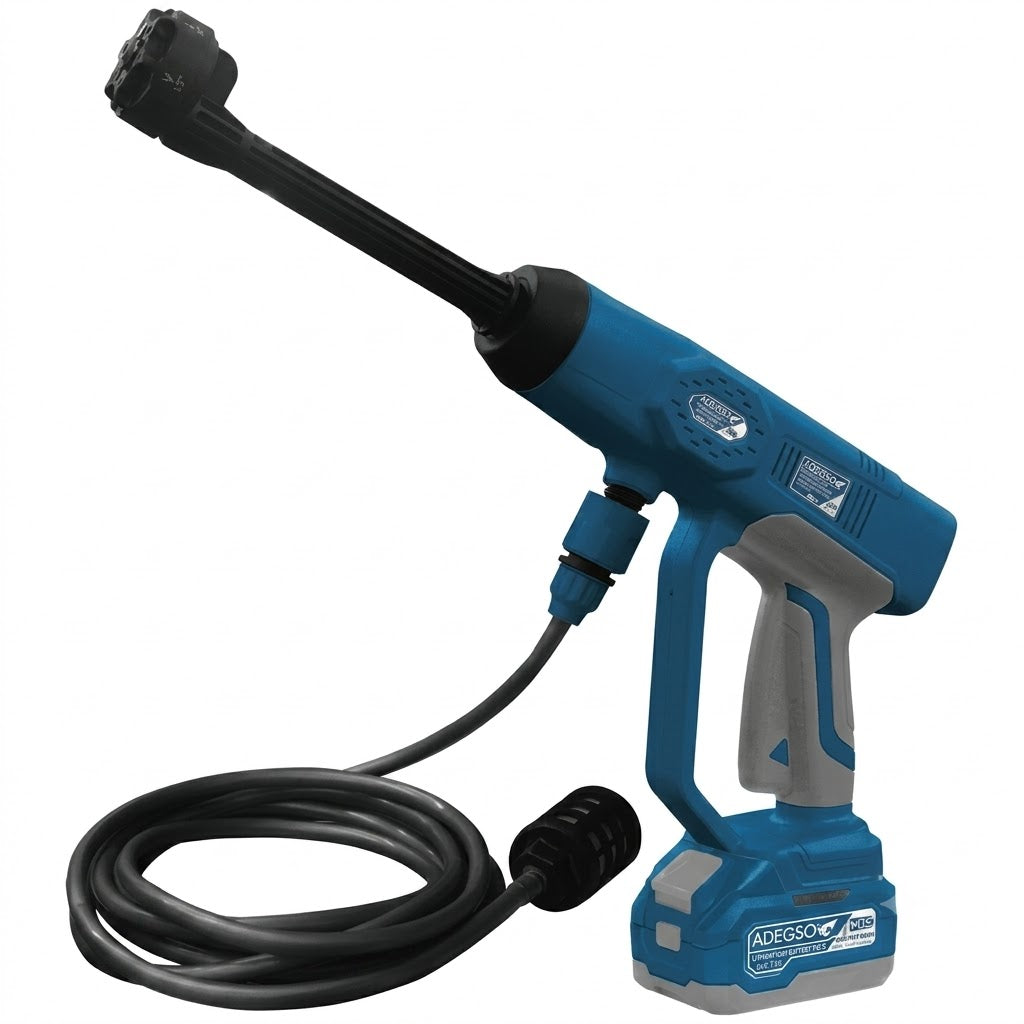 Nettoyeur haute pression sans fil brushless ADEGSO AD-40271 21 V avec 2 batteries | SQES Tunisie
