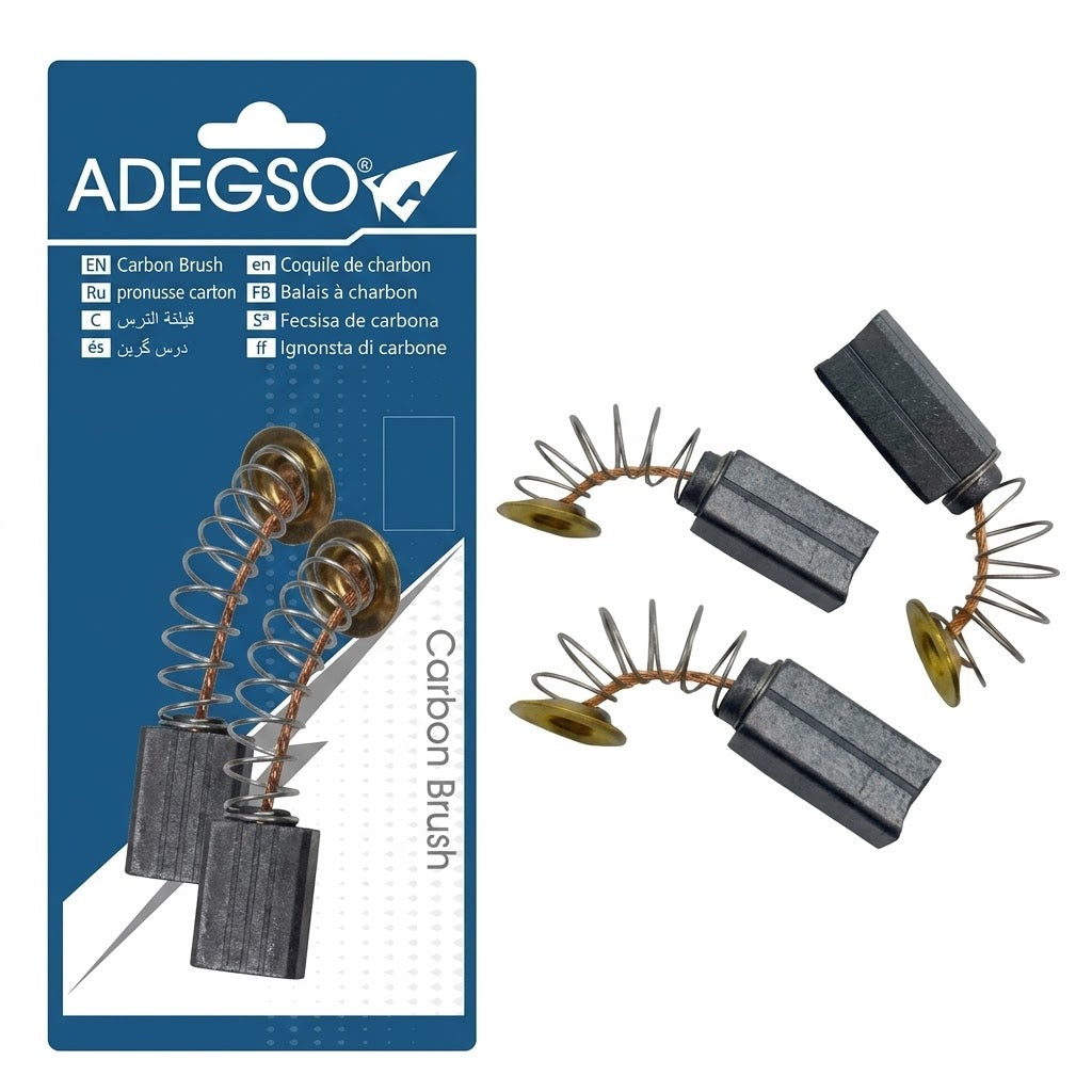 Paire de charbons pour meuleuse à disque 230 mm ADEGSO AD-50619 | SQES Tunisie