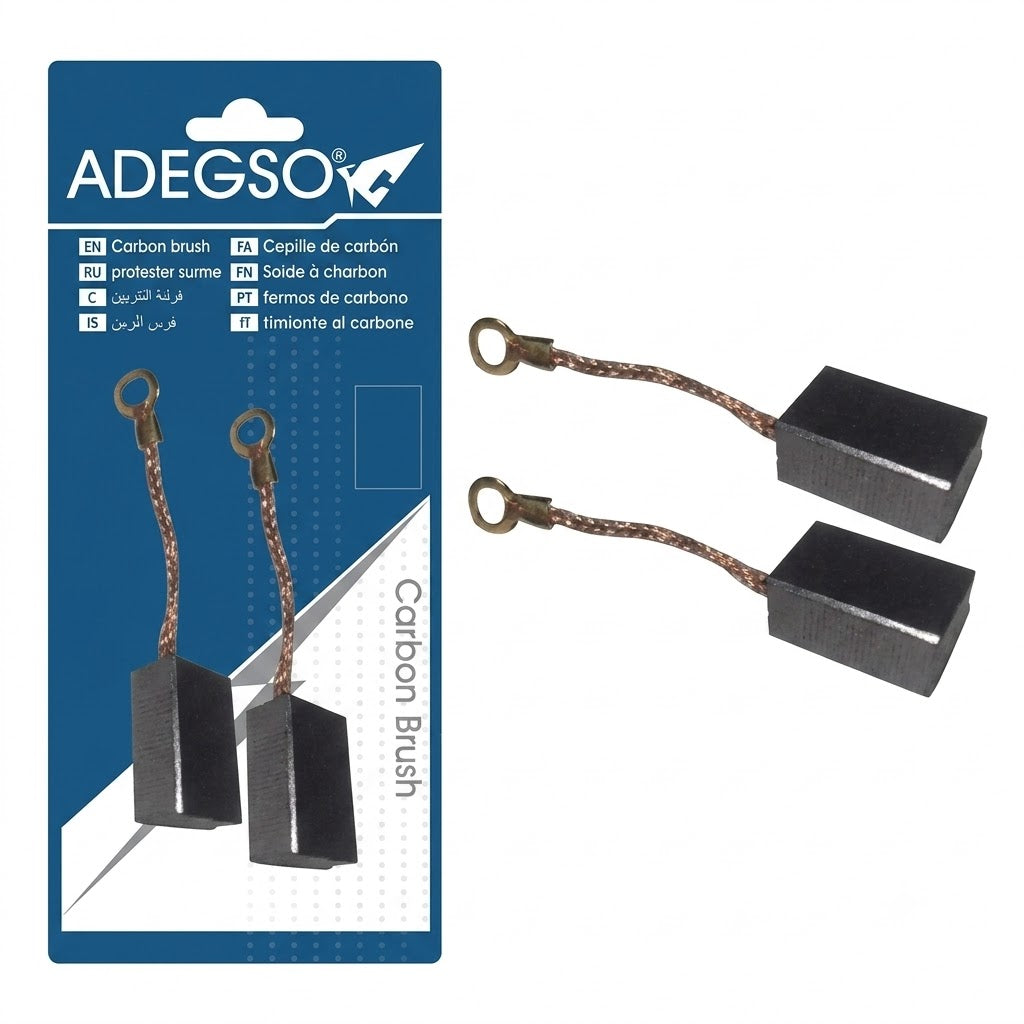 Paire de charbons pour perceuse 10 mm ADEGSO AD-50616 — Carbon Brush 5811 pièce de rechange pour perceuse compatible | SQES Tunisie