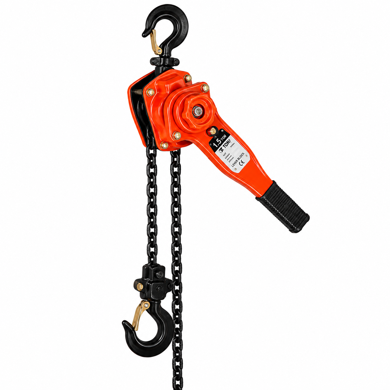 Palan à Levier Manuel TEC-UNION 1,5 T – Levage 1,5 m – Chaîne Ø8 mm – Effort 240 N – CEG Réf. 8750UA1515 | SQES Tunisie