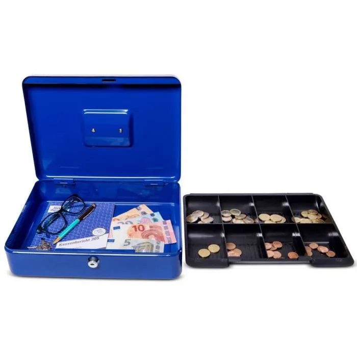 Caisse à monnaie - Coffre fort - Boîte de rangement - 300*240*90 mm - SQES