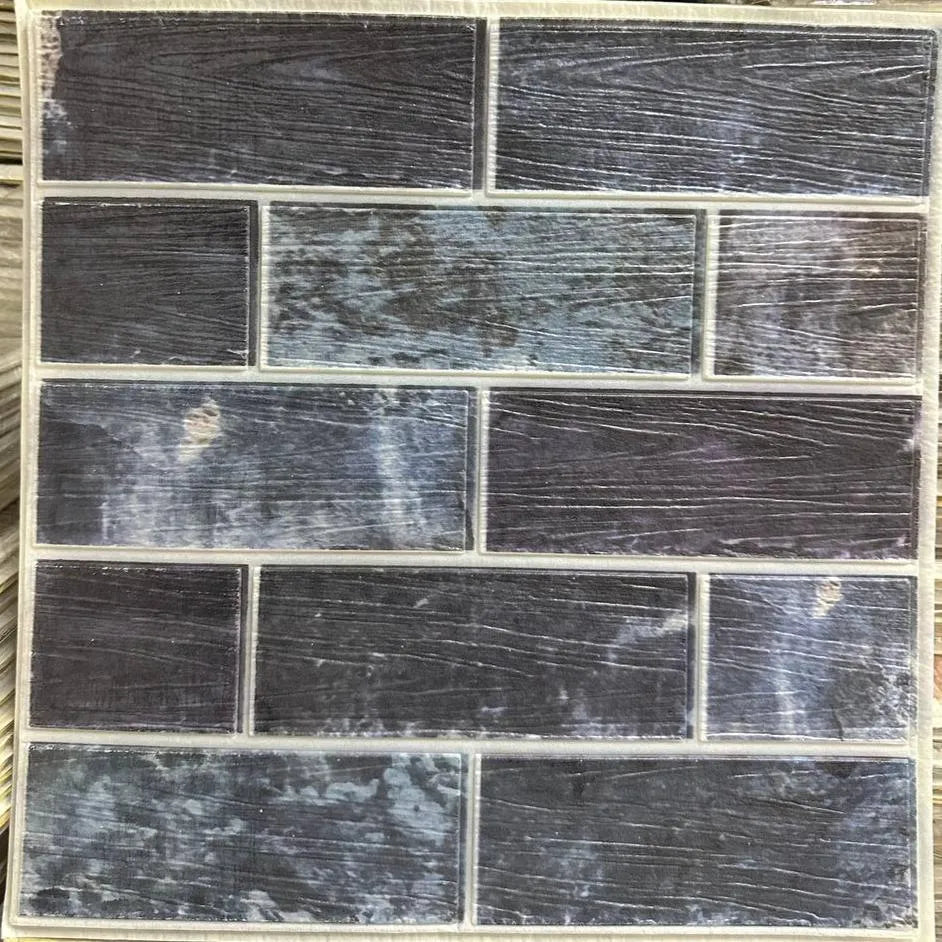 Lot de 10 Panneaux Mural Adhésif - Imitation pierre naturelle 3D - 35*35*0.8 cm (N°09) - SQES