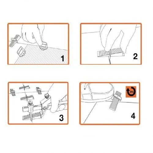 ACEM Pince croisillon auto-nivelant Pro - pince croisillon carrelage - SQES
