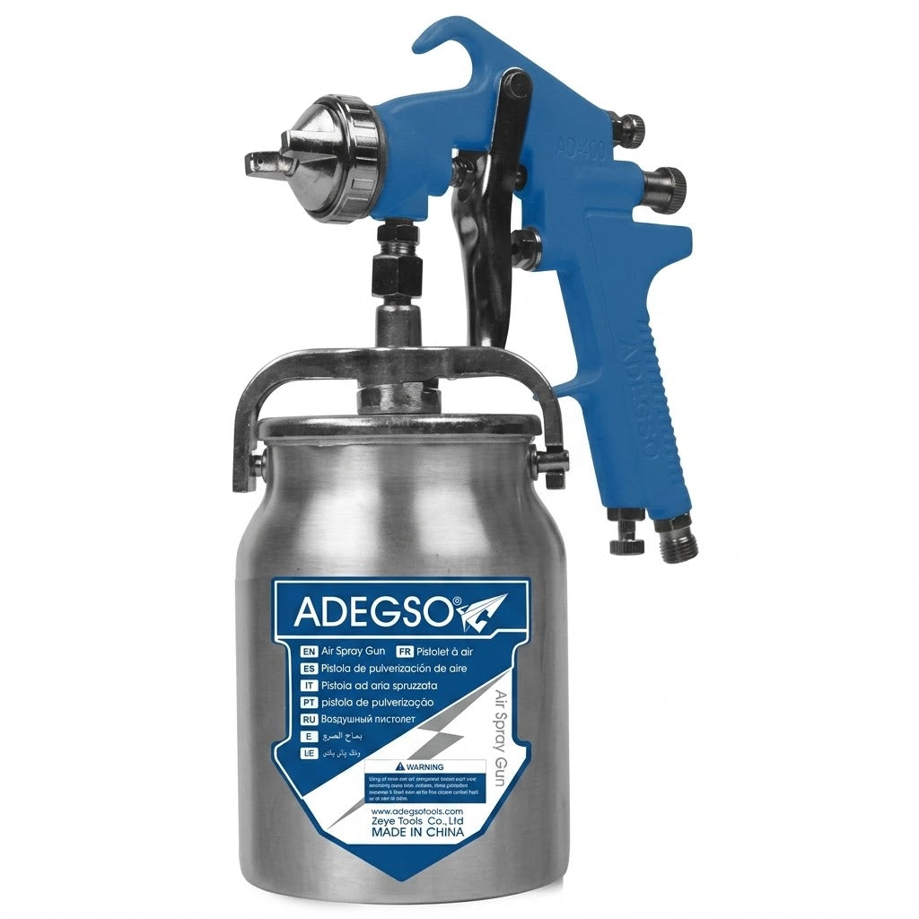 Pistolet à peinture pneumatique 4001-S ADEGSO AD-60043 avec réservoir 1 000 ml — Pistolet pneumatique Réf. AD-60043 | SQES Tunisie