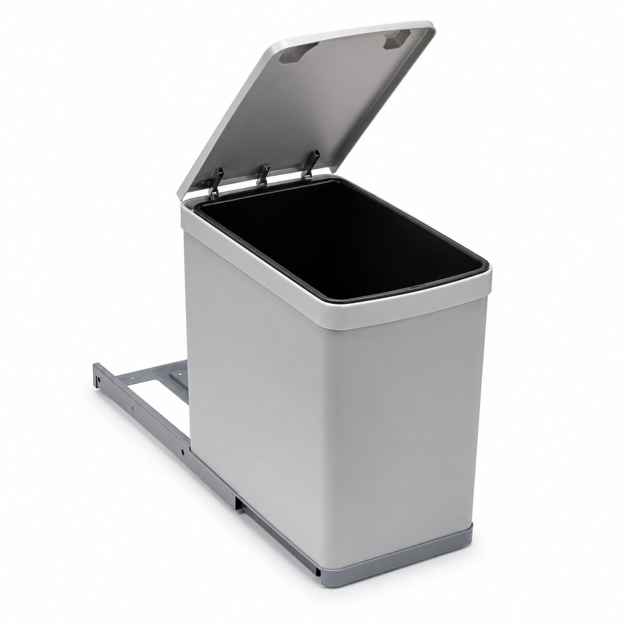 Poubelle Encastrable 1 Bac Gollinucci 281MT Inox/Gris – 16 L – Hauteur 360 mm – Larg. Min. 300 mm – CEG Réf. 4090ACC281 | SQES Tunisie