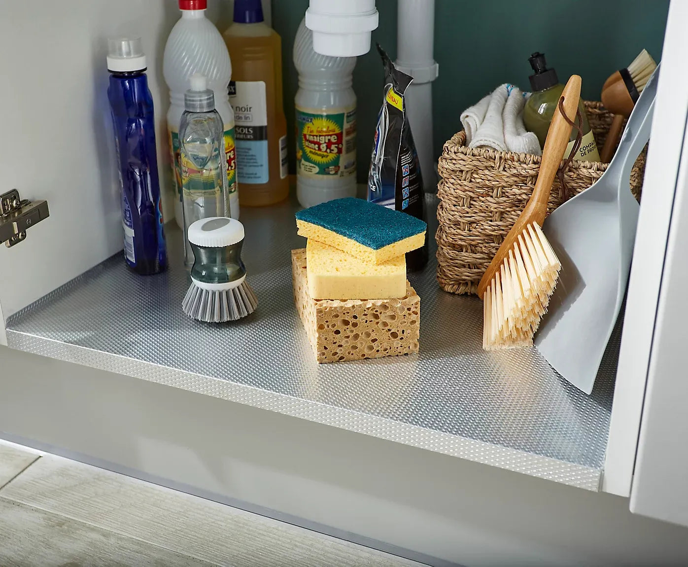 Plaateau de protection Sous évier en Aluminium P600×L863