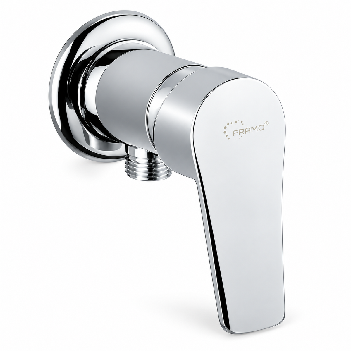 Robinet d'arrêt WC FRAMO C200 chromé 1/2 pouce pour douchette WC | SQES Tunisie