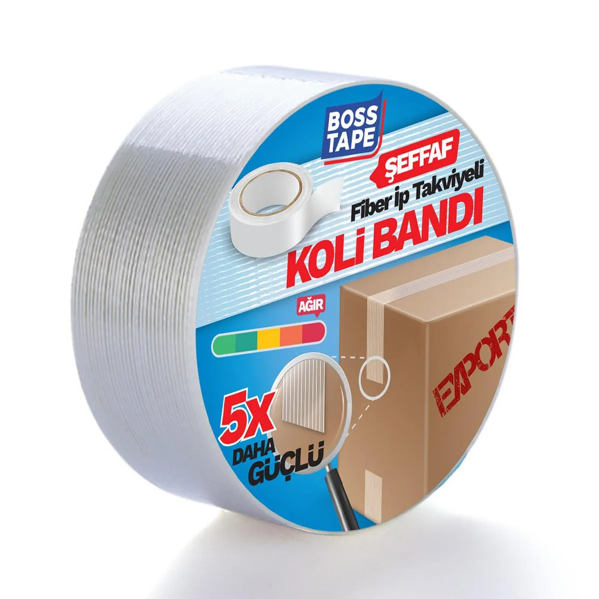RUBAN EMBALLAGE MONOFILAMENT EN FIBRE DE VERRE TRES RESISTANT BOSSTAPE - SQES
