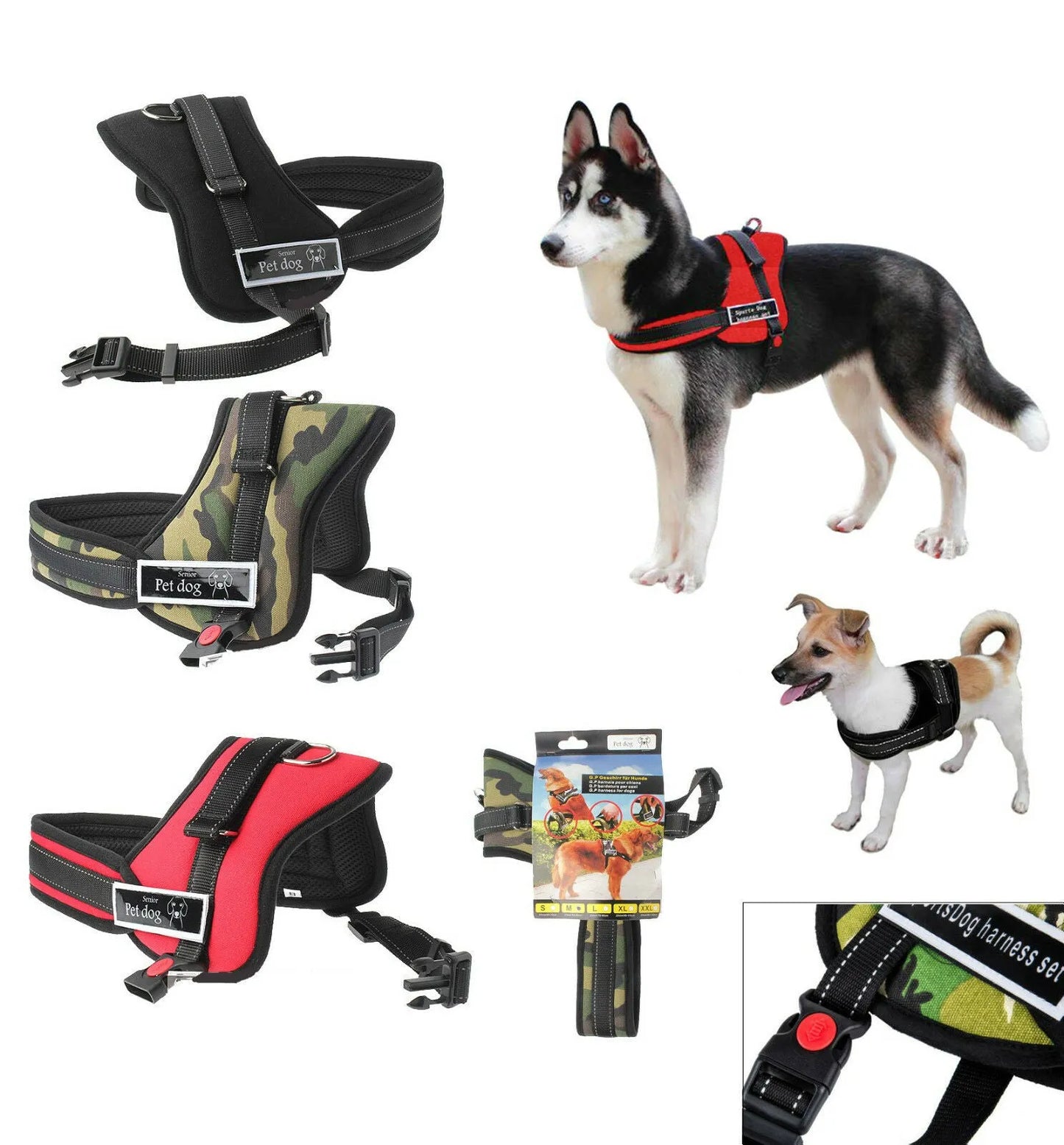 Harnais Pour Chien - Réglable - - L - SQES