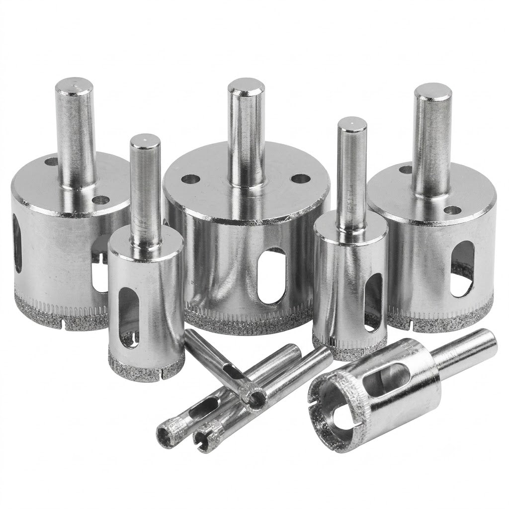 Scie trépan diamant pour verre jeu de 2 pièces ADEGSO — Glass Hole Saw 6 à 16 mm AD-30593 à AD-30598 | SQES Tunisie