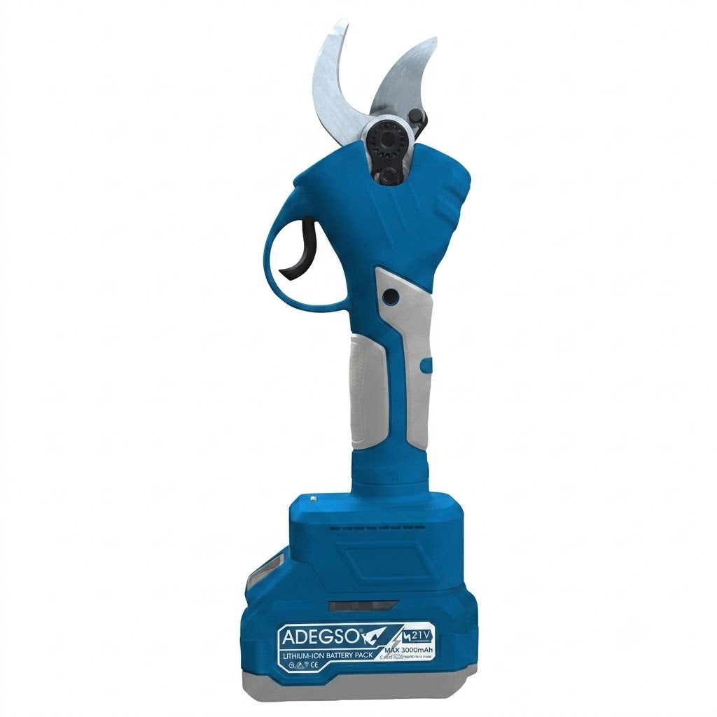 Sécateur électrique brushless ADEGSO AD-40102 21 V coupe 30 mm avec 2 batteries | SQES Tunisie